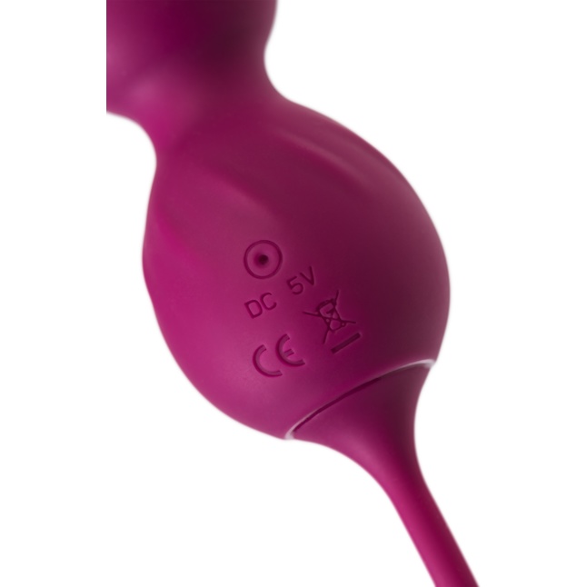 Бордовые вагинальные шарики Moussy с вибрацией и пультом ДУ - L EROINA. Фотография 9.