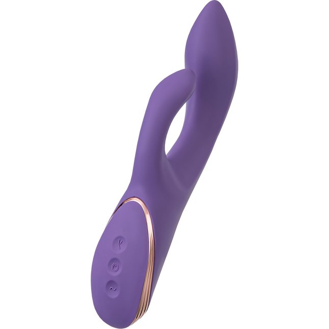 Фиолетовый вибратор-кролик Fingie с функцией Come-Hither - 21,6 см