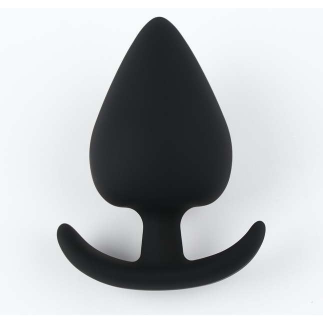 Черная силиконовая анальная пробка Soft-touch - 6,7 см - Оки-Чпоки