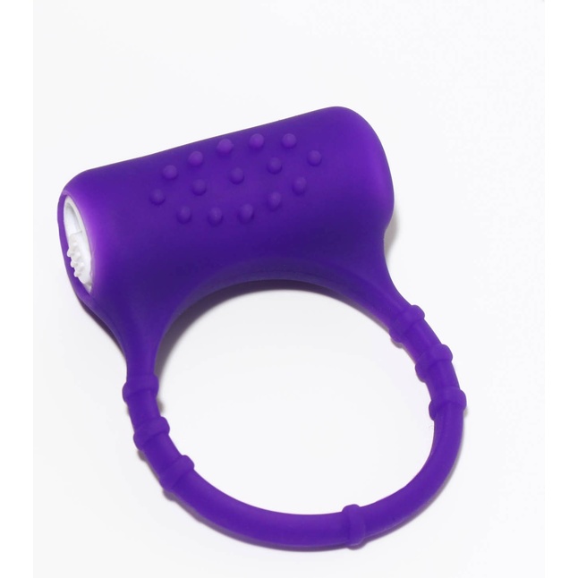 Фиолетовое эрекционное виброкольцо с пупырышками - Оки-Чпоки