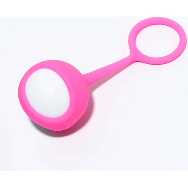 Белый вагинальный шарик в розовой оболочке - Оки-Чпоки