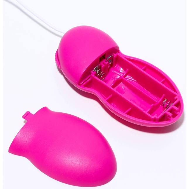 Ярко-розовое виброяйцо с выносным проводным пультом - Оки-Чпоки. Фотография 2.