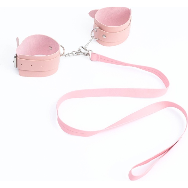 Эротический БДСМ-набор из 8 предметов в нежно-розовом цвете - Оки-Чпоки. Фотография 6.