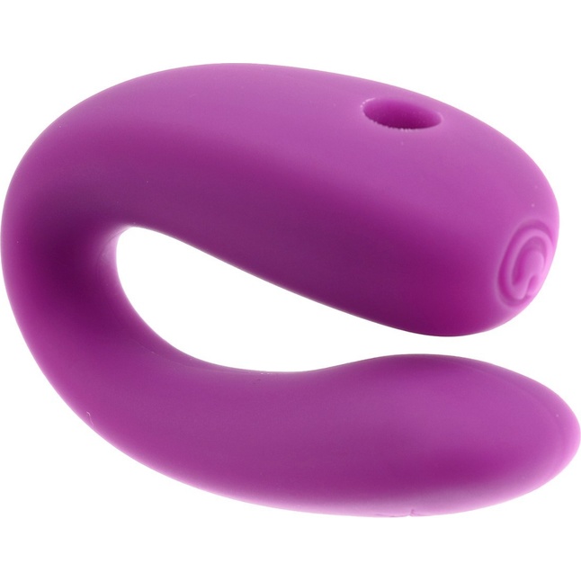 Фиолетовый стимулятор для пар с вибропулей - Оки-Чпоки. Фотография 9.