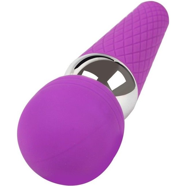 Фиолетовый wand-вибратор - 20 см - Оки-Чпоки. Фотография 3.