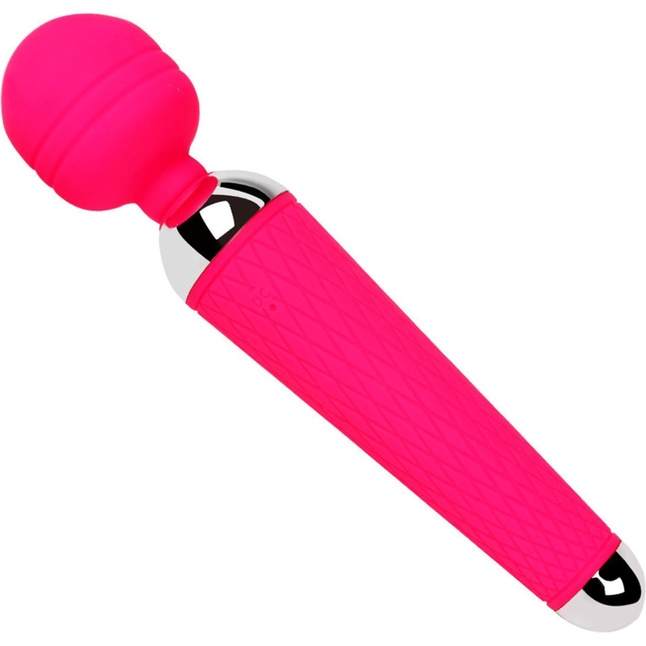 Розовый wand-вибратор - 20 см - Оки-Чпоки. Фотография 2.