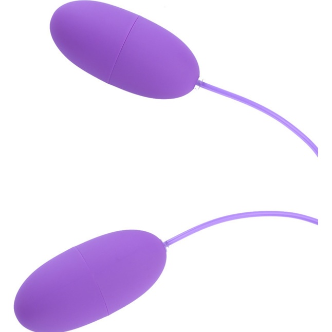 Фиолетовые гладкие виброяйца, работающие от USB - Оки-Чпоки. Фотография 2.