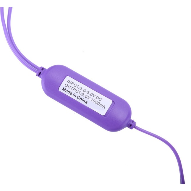 Фиолетовые гладкие виброяйца, работающие от USB - Оки-Чпоки. Фотография 3.
