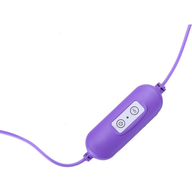 Фиолетовые гладкие виброяйца, работающие от USB - Оки-Чпоки. Фотография 4.