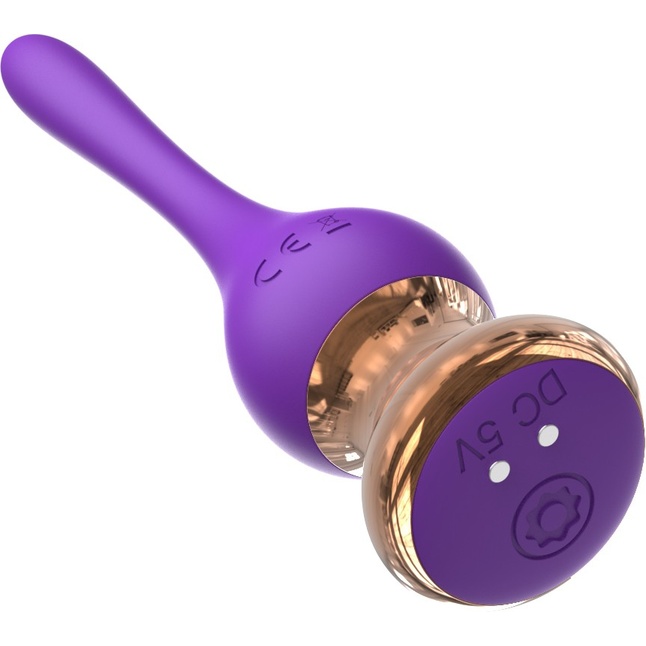 Фиолетовый вибромассажер Nipple Vibrator - 14,5 см. Фотография 3.