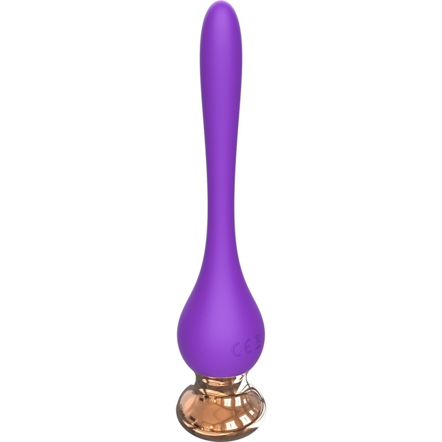 Фиолетовый вибромассажер Nipple Vibrator - 14,5 см. Фотография 5.