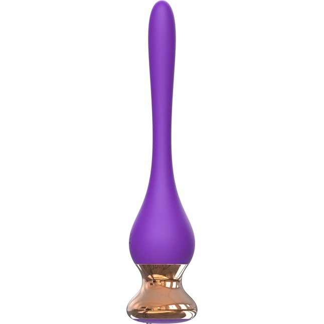 Фиолетовый вибромассажер Nipple Vibrator - 14,5 см