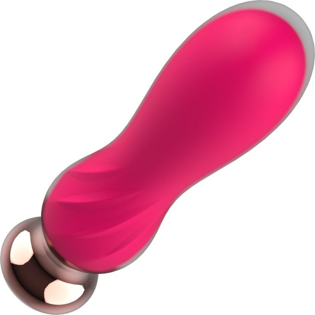 Розовый мини-вибратор Mini Vibrator с пультом ДУ - 12,5 см. Фотография 9.