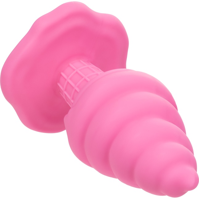 Розовая анальная пробка в виде мороженого Yum Bum Ice Cream Cone Butt Plug - 9,5 см - Naughty Bits. Фотография 8.