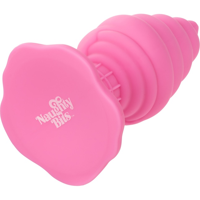 Розовая анальная пробка в виде мороженого Yum Bum Ice Cream Cone Butt Plug - 9,5 см - Naughty Bits. Фотография 9.