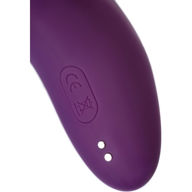 Фиолетовый вибромассажер с клиторальной стимуляцией Megam - L EROINA. Фотография 23.