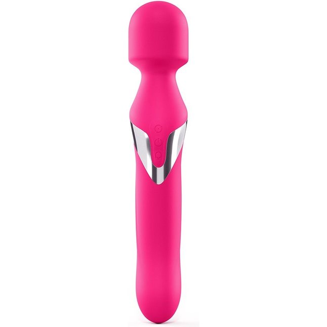 Розовый двусторонний вибромассажер Dual Orgasms - 23,5 см. Фотография 3.