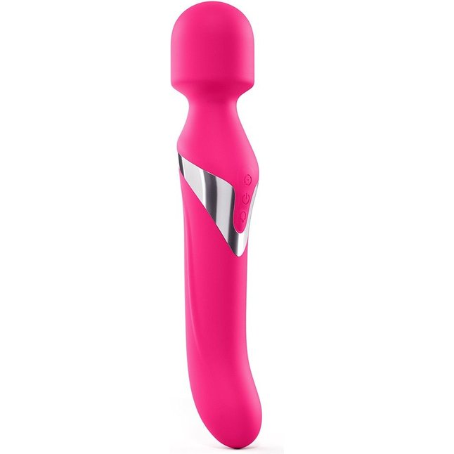 Розовый двусторонний вибромассажер Dual Orgasms - 23,5 см