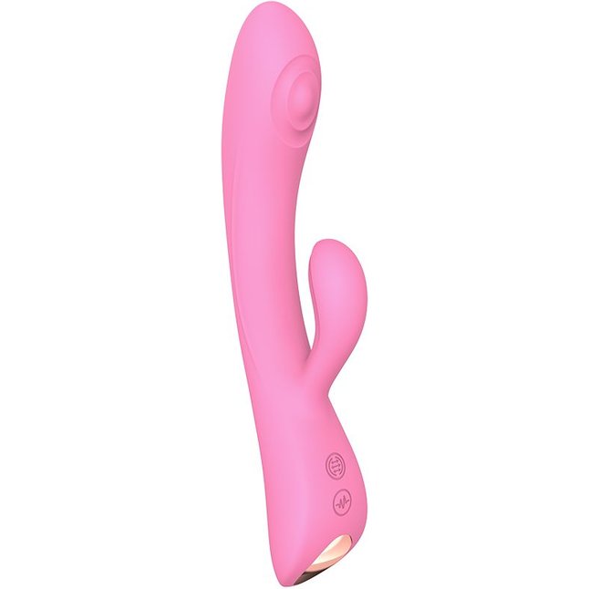 Розовый вибратор-кролик Bunny Clyde - 22,5 см