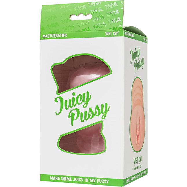 Телесный мастурбатор-вагина Wet Kat - Juicy Pussy. Фотография 23.