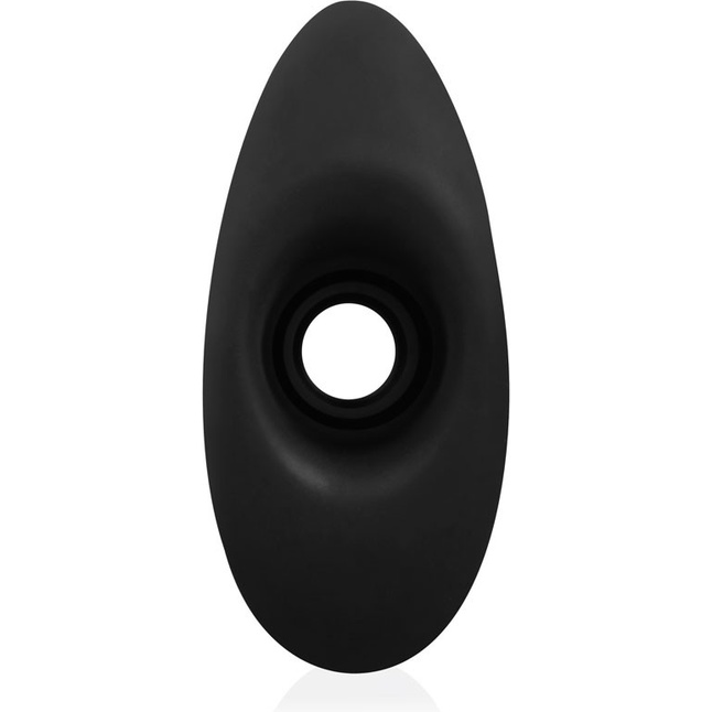 Черный рельефный анальный стимулятор-тоннель - 15,5 см - SEX EXPERT. Фотография 5.