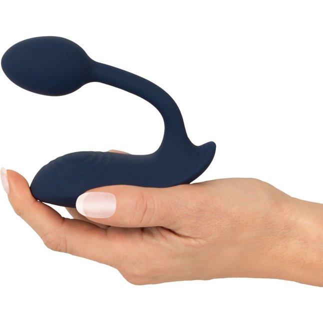 Темно-синий вибростимулятор в трусики RC Bendable Panty Vibrator - Sweet Smile. Фотография 5.