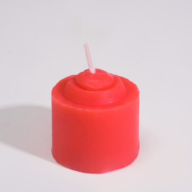Красная свеча для БДСМ «Роза» из низкотемпературного воска - Оки-Чпоки