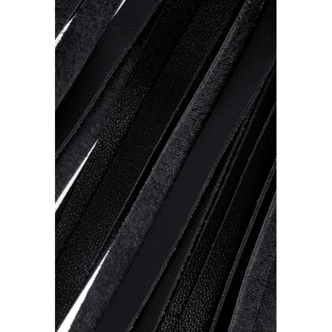 Черно-красная кожаная плеть - 50 см. Фотография 8.