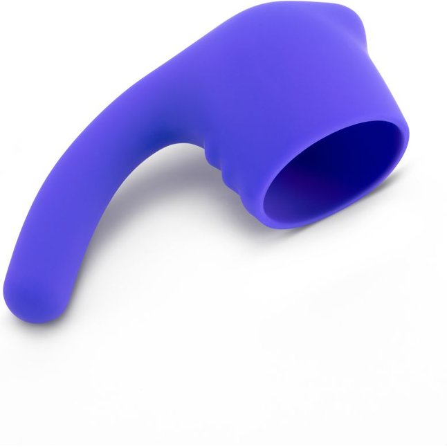 Фиолетовая насадка для wand-вибромассажера Deluxe Silicone G-Spot Wand Attachment. Фотография 4.