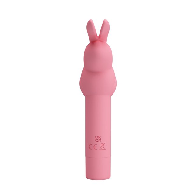 Нежно-розовый вибростимулятор в форме кролика Gerardo - Pretty Love. Фотография 3.