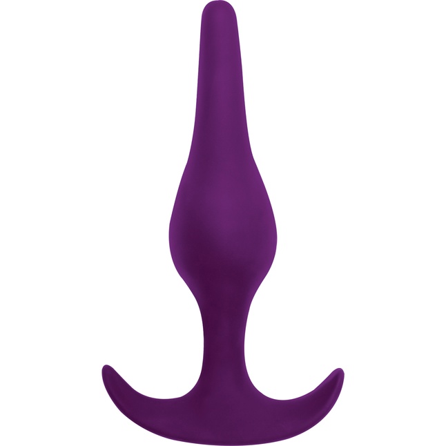 Фиолетовая анальная пробка Smooth - 12,5 см - Spice It Up