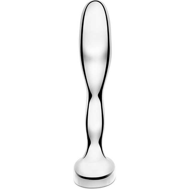 Стальной стимулятор простаты Stainless Steel Prostate Plug - 11,5 см. Фотография 5.