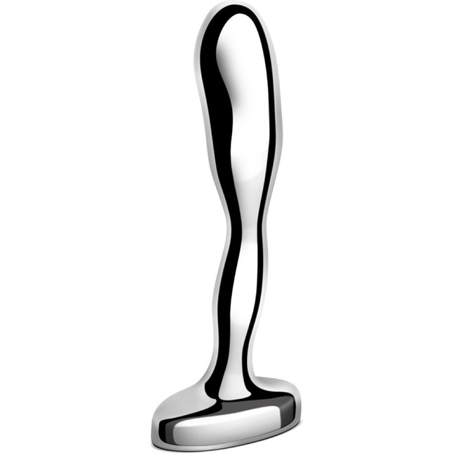 Стальной стимулятор простаты Stainless Steel Prostate Plug - 11,5 см