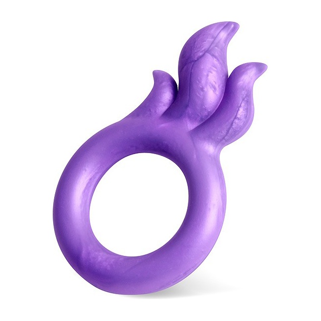 Фиолетовое эрекционное кольцо с язычками пламени - SEXY FRIEND СЕКСУАЛЬНАЯ ИГРА