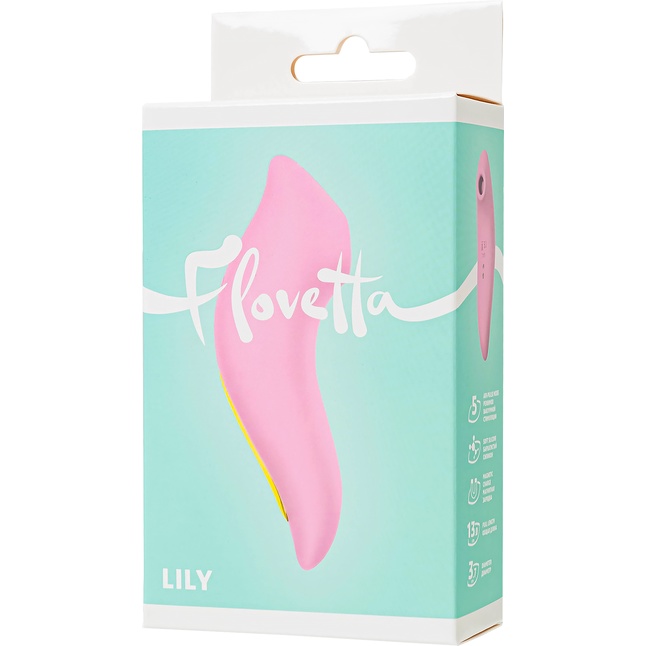 Розовый вакуумный стимулятор Lily - Flovetta. Фотография 19.