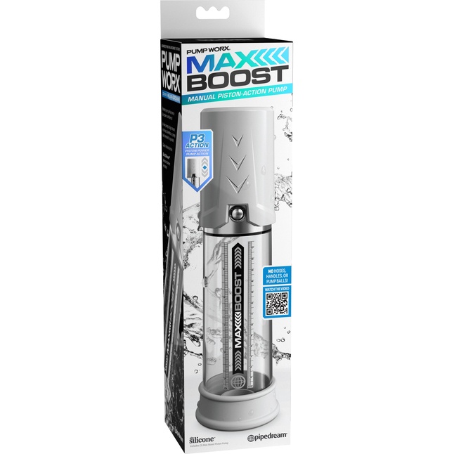 Белая вакуумная помпа Max Boost - Pump Worx. Фотография 2.