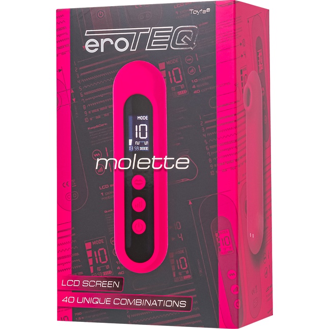 Ярко-розовый вакуум-волновой стимулятор Molette - EroTEQ by Toyfa. Фотография 11.