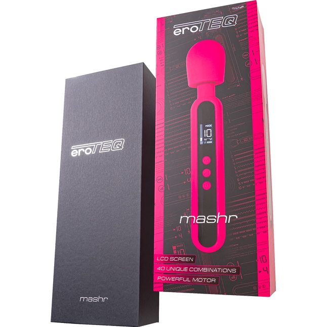 Ярко-розовый wand-вибратор Mashr - 23,5 см - EroTEQ by Toyfa. Фотография 11.