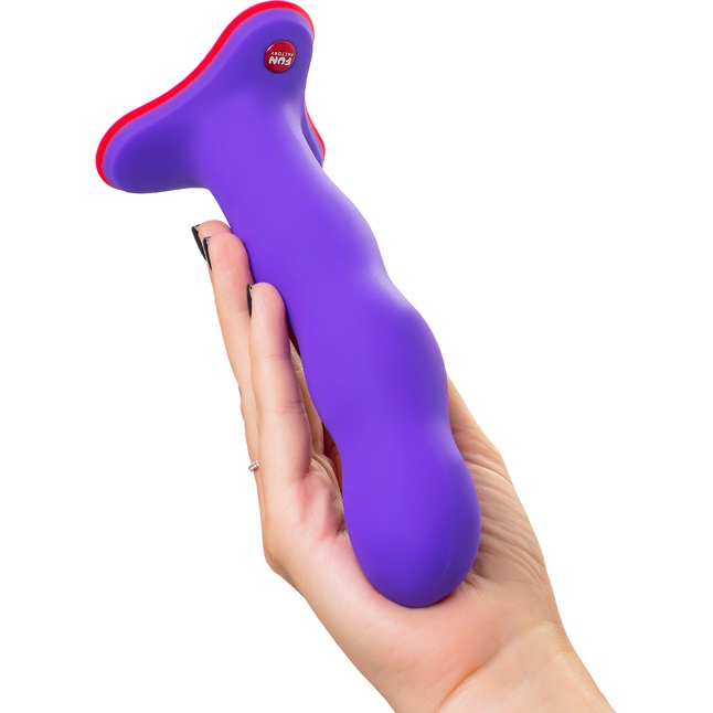 Фиолетовый фаллоимитатор Stubs Bouncer - 18,5 см. Фотография 2.