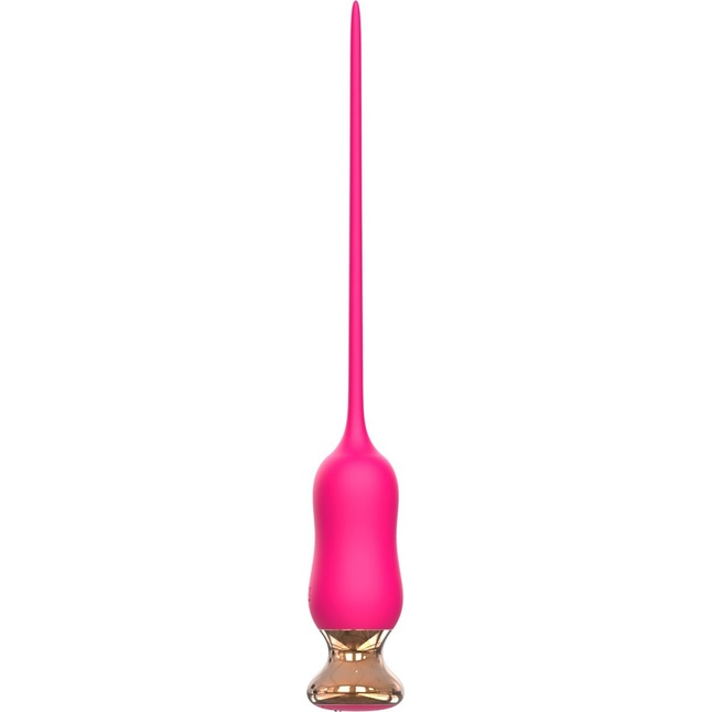 Розовый тонкий стимулятор Nipple Vibrator - 23 см