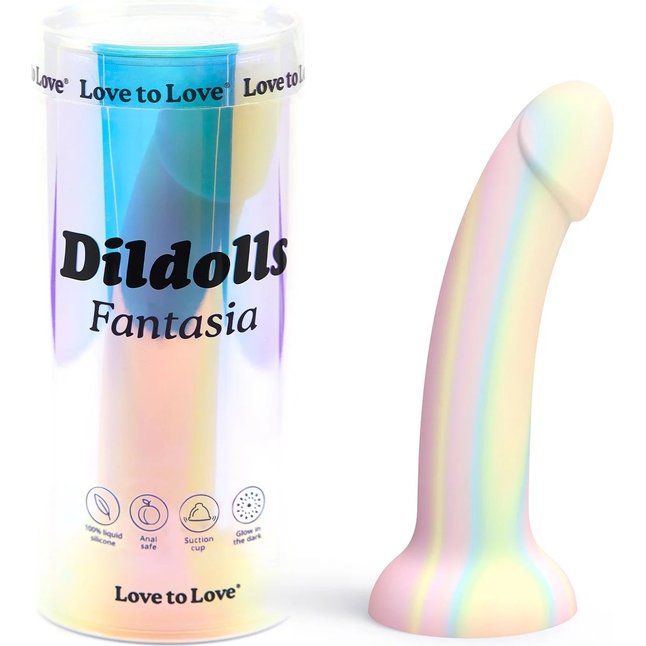 Фаллоимитатор из жидкого силикона Dildolls Fantasia - 17,6 см. Фотография 7.