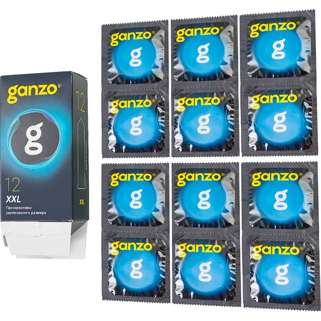 Презервативы увеличенного размера Ganzo XXL - 12 шт. Фотография 9.