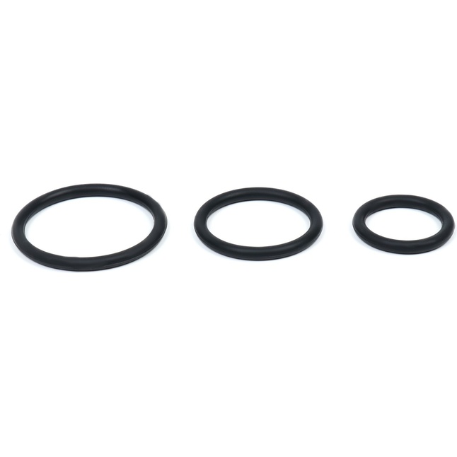 Набор из 3 черных эрекционных колец «Оки-Чпоки» - Оки-Чпоки. Фотография 5.