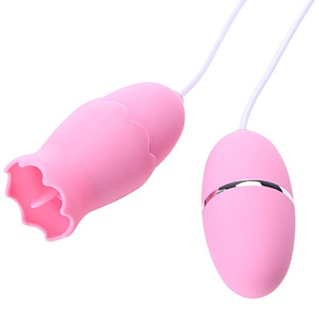 Розовые, работающие от USB виброяйца - классическое и с подвижным язычком - Оки-Чпоки. Фотография 3.