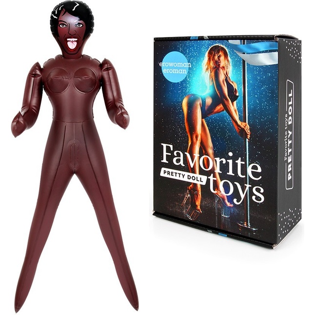 Темнокожая секс-кукла Шарлиз с 3 рабочими отверстиями - EROWOMAN-EROMAN