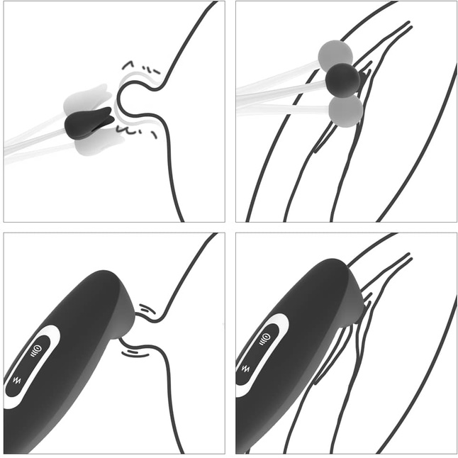 Черный вибратор для точечной стимуляции IJOY Rechargeable Clit Pro Vibrator - 19 см. Фотография 6.