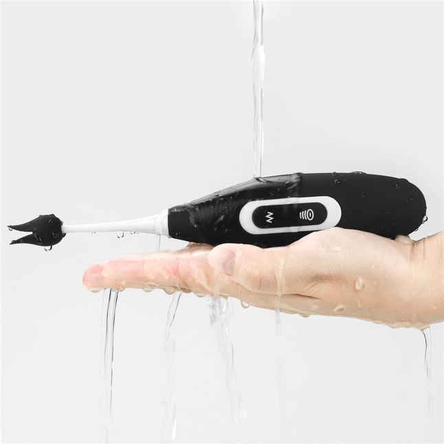 Черный вибратор для точечной стимуляции IJOY Rechargeable Clit Pro Vibrator - 19 см. Фотография 9.