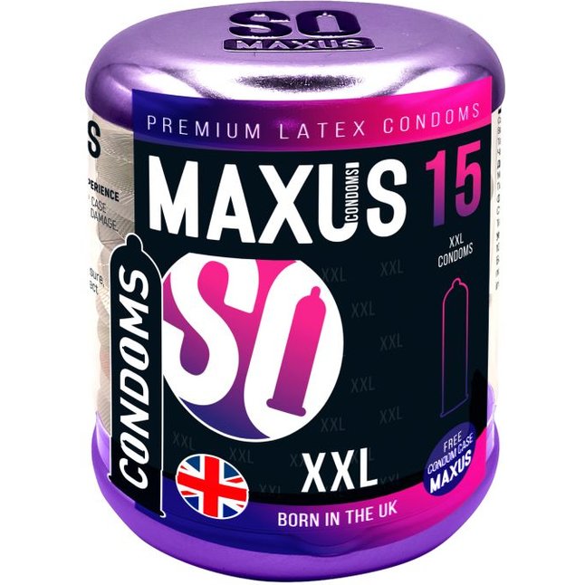 Презервативы Maxus XXL увеличенного размера - 15 шт