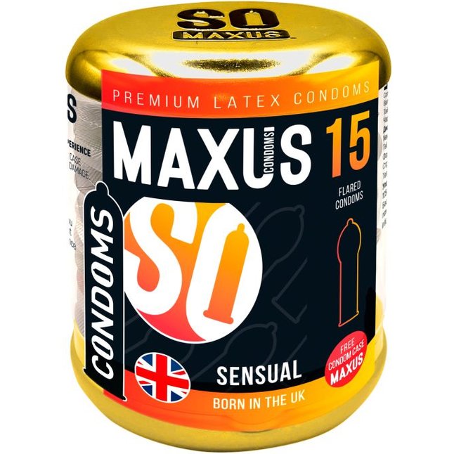 Презервативы анатомической формы Maxus Sensual - 15 шт