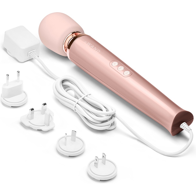 Проводной жезловый вибромассажер Le Wand Powerful Plug-In Vibrating Massger - 34 см. Фотография 7.